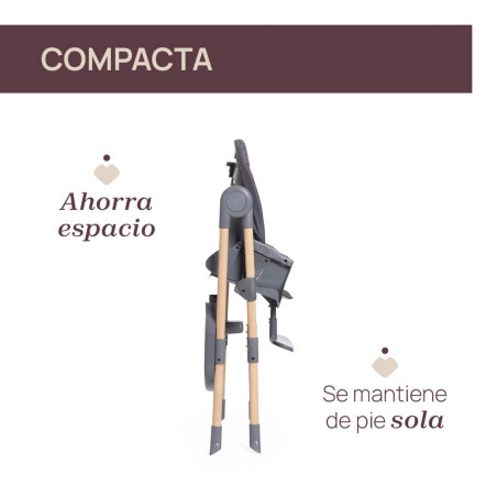 Chicco Trona de bebé Polly Essential Coal gris