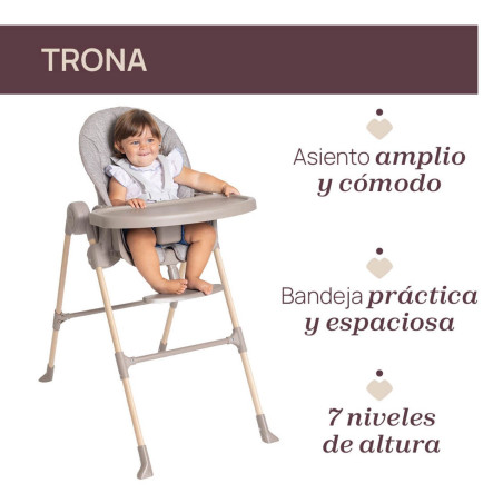 Chicco Trona de bebé Polly Essential Ash beige
