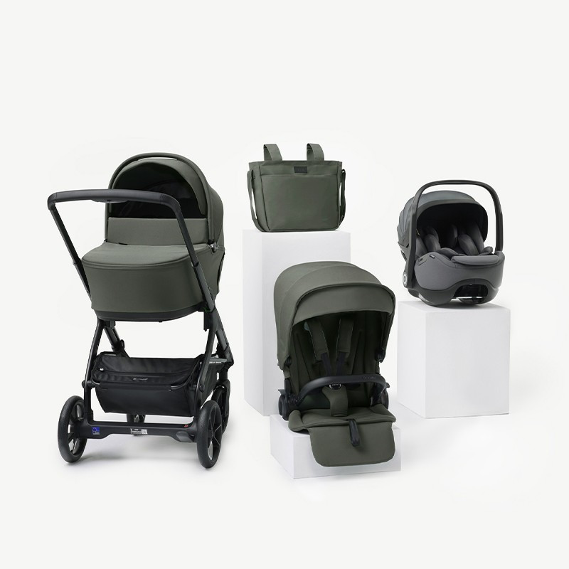 Jané Coche Trio Keep + Sleep + Kombibaby | Botanic verde