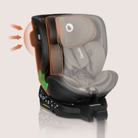 Lionelo Silla de coche Harmony Green Olive Leather verde oliva