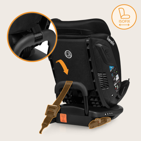 Lionelo Silla de coche Bastiaan RWF Black Carbon