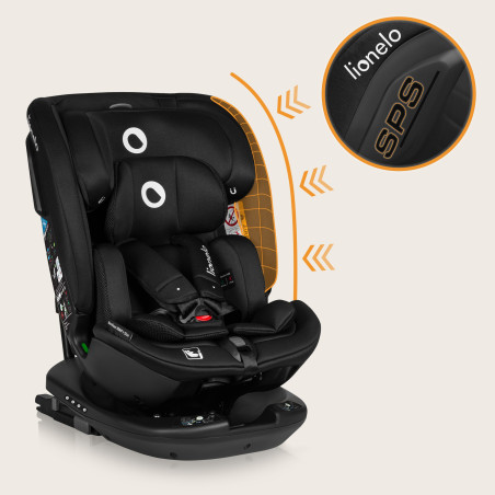 Lionelo Silla de coche Bastiaan RWF Black Carbon