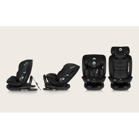 Lionelo Silla de coche Bastiaan RWF Black Carbon