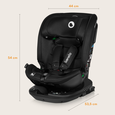 Lionelo Silla de coche Bastiaan RWF Black Carbon