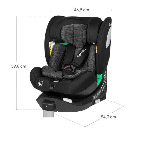 Lionelo Silla de coche Braam i-size Black Carbon
