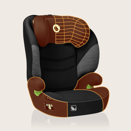 Lionelo Silla elevador Lars i-Size Black Grey