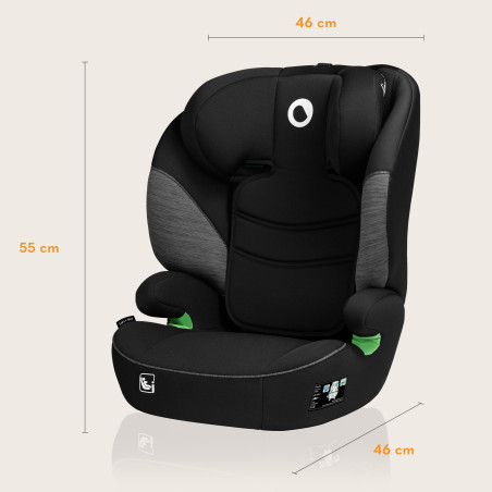 Lionelo Silla elevador Lars i-Size Black Grey