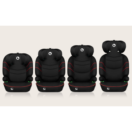 Lionelo Silla elevador Lars i-Size Sporty Black Red