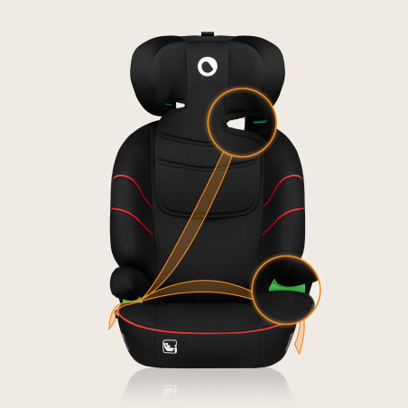 Lionelo Silla elevador Lars i-Size Sporty Black Red