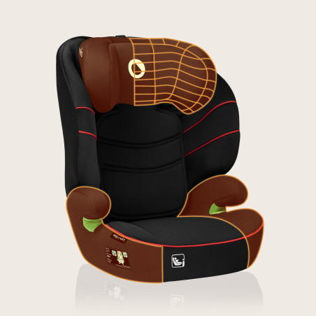 Lionelo Silla elevador Lars i-Size Sporty Black Red