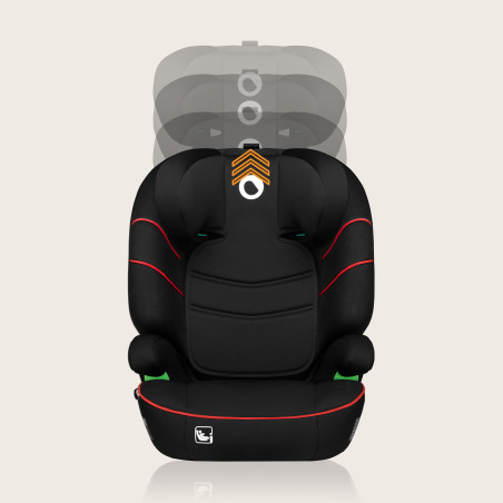 Lionelo Silla elevador Lars i-Size Sporty Black Red