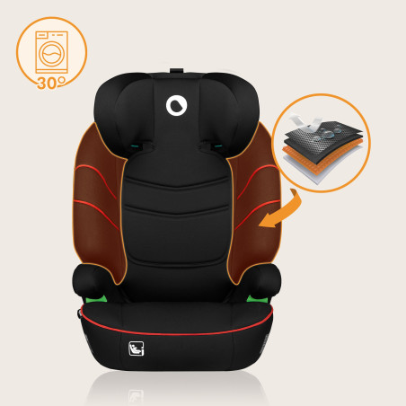 Lionelo Silla elevador Lars i-Size Sporty Black Red
