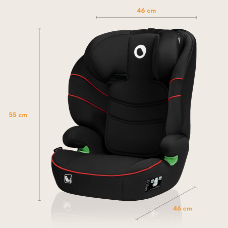 Lionelo Silla elevador Lars i-Size Sporty Black Red