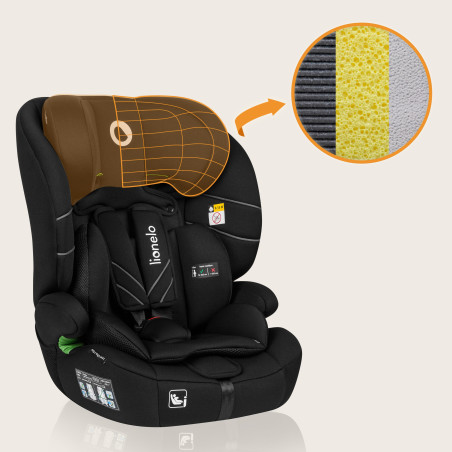 Lionelo Silla de coche Levi One i-Size Black Carbon