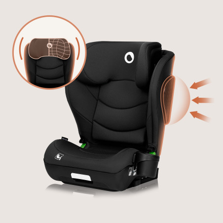 Lionelo Silla elevador Neal i-Size Black Carbon