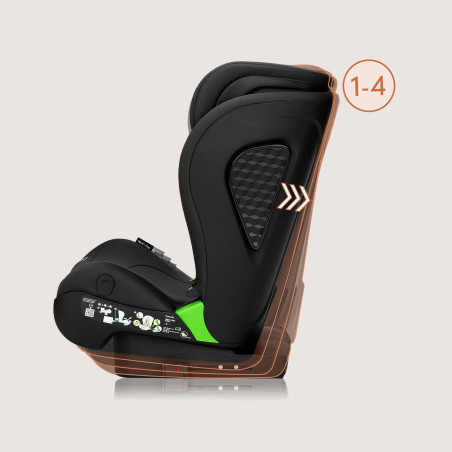 Lionelo Silla elevador Neal i-Size Black Carbon