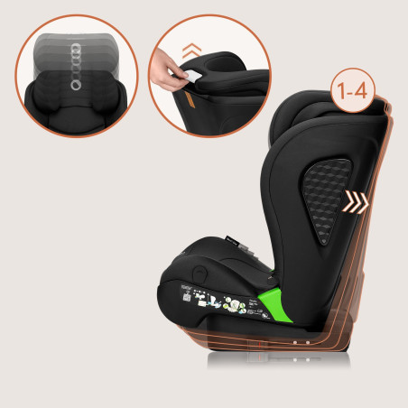 Lionelo Silla elevador Neal i-Size Black Carbon
