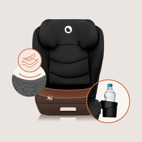 Lionelo Silla elevador Neal i-Size Black Carbon