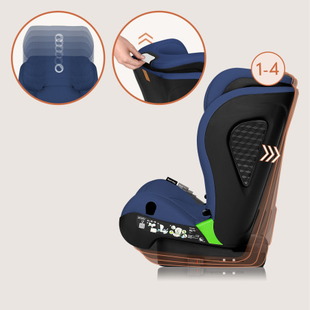 Lionelo Silla elevador Neal i-Size Blue Navy