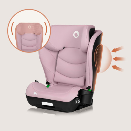 Lionelo Silla elevador Neal i-Size Pink Lilac