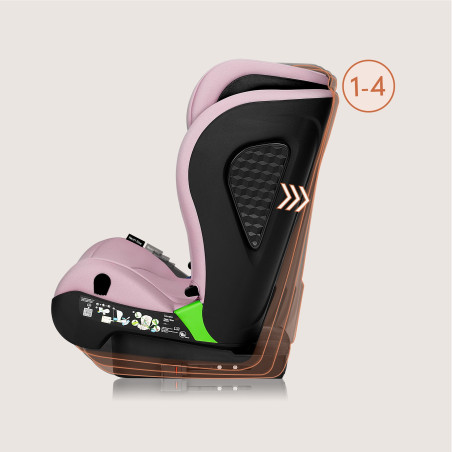 Lionelo Silla elevador Neal i-Size Pink Lilac