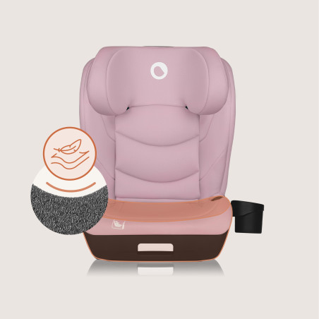 Lionelo Silla elevador Neal i-Size Pink Lilac