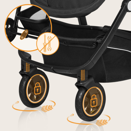 Lionelo Coche de bebé Bianka 3en1 Grey Stone