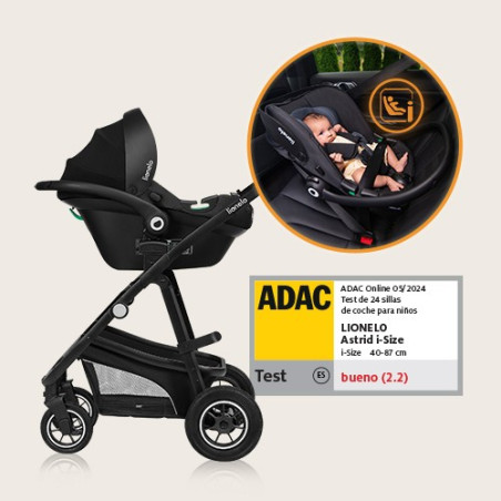 Lionelo Coche de bebé Bianka 3en1 Grey Stone