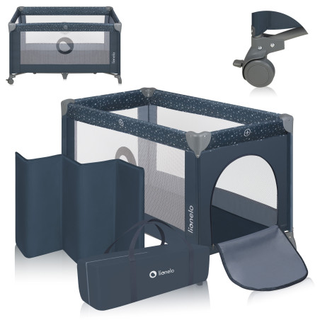 Lionelo Cuna / parque de viaje Stefi Blue Grey