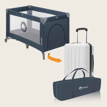 Lionelo Cuna / parque de viaje Stefi Blue Grey