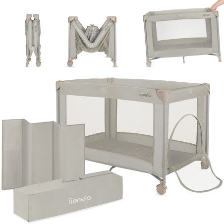 Lionelo Cuna de viaje Amelie Beige Sand