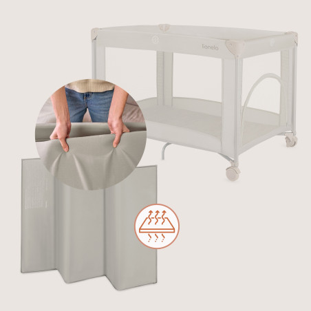 Lionelo Cuna de viaje Amelie Beige Sand