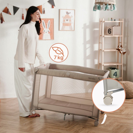 Lionelo Cuna de viaje Amelie Beige Sand