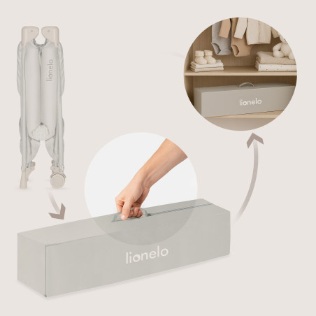 Lionelo Cuna de viaje Amelie Beige Sand