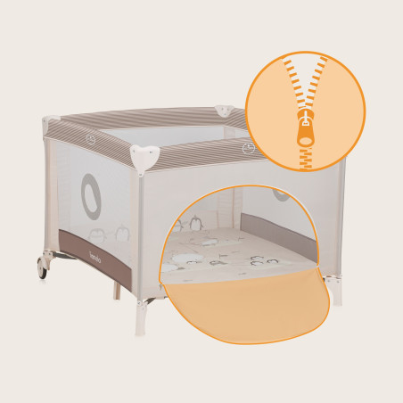 Lionelo Corralito Bonnie Beige Sand pingïnos