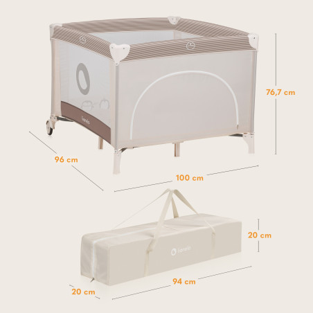 Lionelo Corralito Bonnie Beige Sand pingïnos