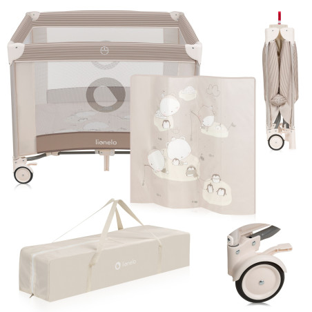 Lionelo Corralito Bonnie Beige Sand pingïnos