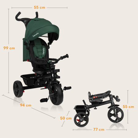 Lionelo Triciclo Haari Green Emerald