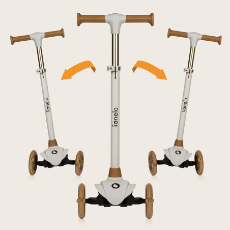 Lionelo patinete triciclo con luces LED Jessy Grey Brown