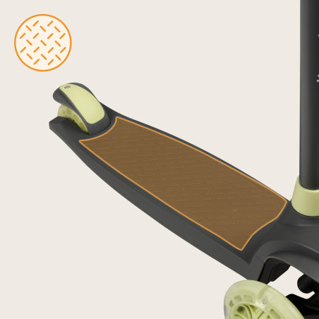 Lionelo patinete triciclo con luces LED Jessy Grey Green