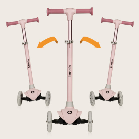 Lionelo patinete triciclo con luces LED Jessy Pink Rose