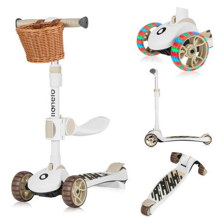 Lionelo Franky Patinete de equilibrio 2 en 1 Beige Latte