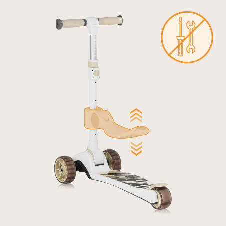 Lionelo Franky Patinete de equilibrio 2 en 1 Beige Latte