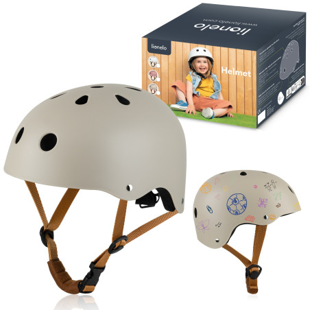 Lionelo casco de bicicleta Helmet Beige Sand