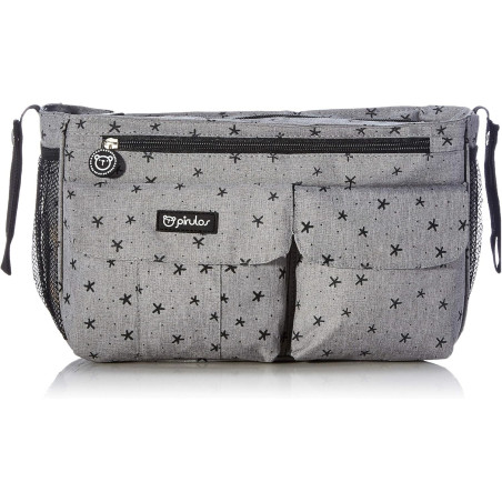 Bimbipirulos Bolso organizador Stars Gris