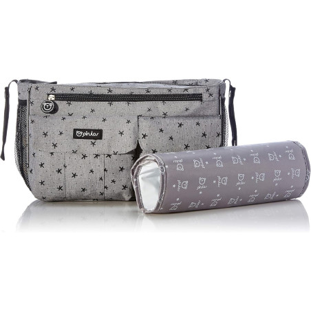 Bimbipirulos Bolso organizador Stars Gris