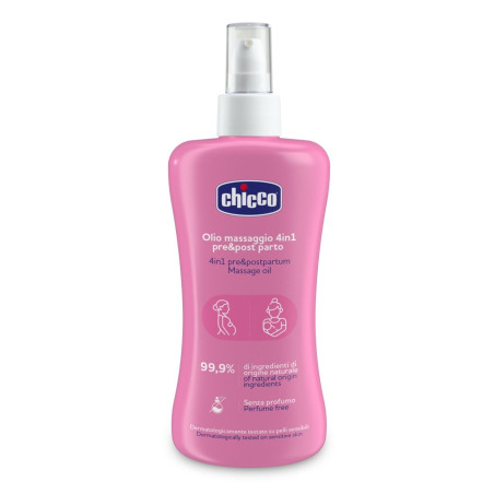 Chicco Aceite de masaje pre y post parto 4 en 1