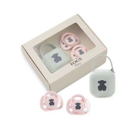 Tous Pack 2 chupetes Bear rosaTous Pack 2 chupetes Bear rosa