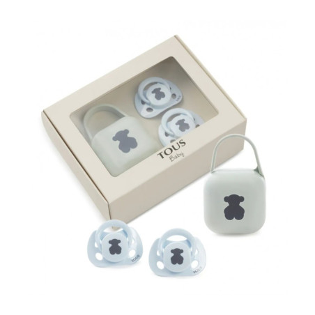 Tous Pack 2 chupetes Bear rosaTous Pack 2 chupetes Bear celeste