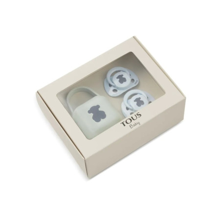 Tous Pack 2 chupetes Bear rosaTous Pack 2 chupetes Bear celeste